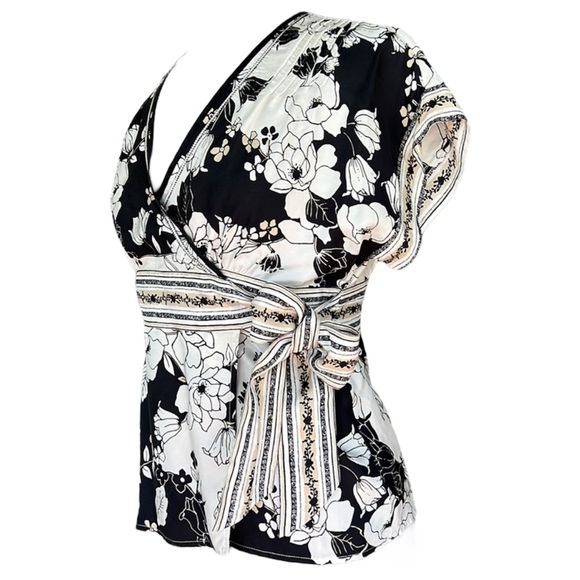 Silk Wrap Top - Picture 4 of 7